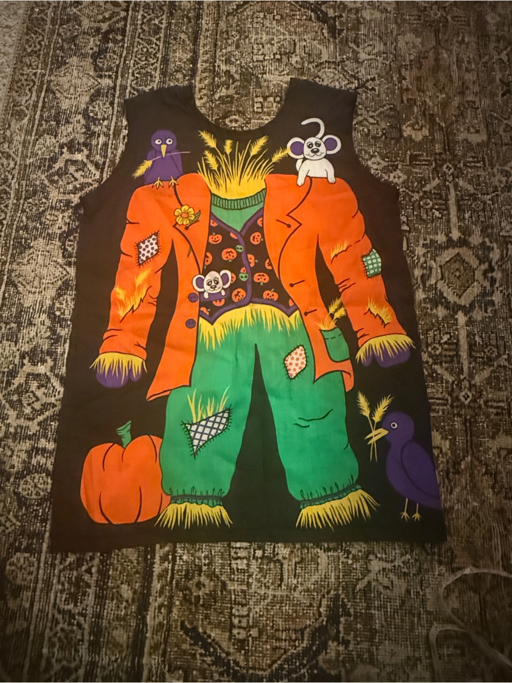 Vintage handmade kids scarecrow costume